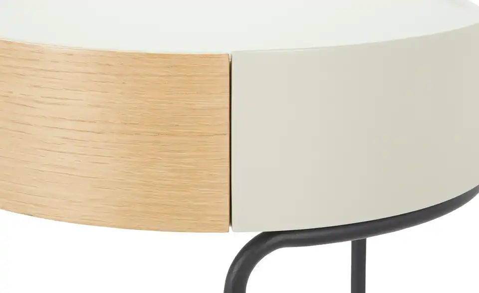 Jette Home Beistelltisch Mine Seitenansicht – Kufengestell Metall, Belastbarkeit 30 kg – Jette Home
