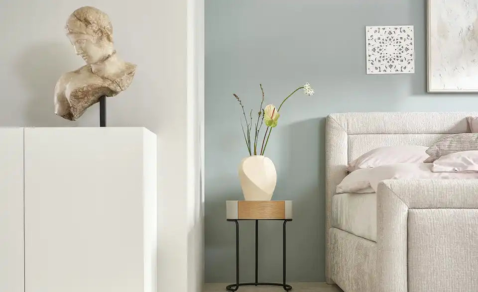 Jette Home Beistelltisch Mine Schrägsicht – Schublade Eiche-Nachbildung, Gehrungsgriff – Jette Home