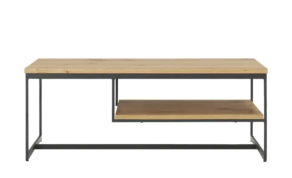 Jette Home Couchtisch Scope von vorne – MDF furniertEiche, 110×65 cm – Jette Home