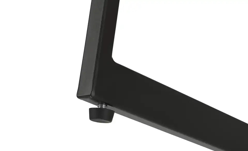Jette Home Couchtisch Scope Nahaufnahme – Kufengestell Metall schwarz, Stärke 2,2 cm – Jette Home