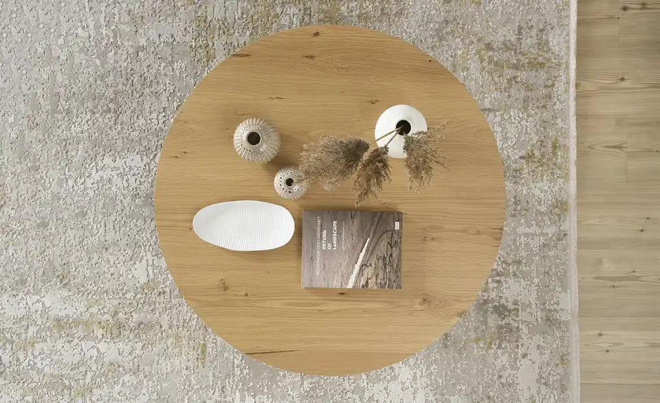 Jette Home Couchtisch Skip I Nahaufnahme Platte – MDF furniert Eiche Stärke 2,3 cm – Jette Home