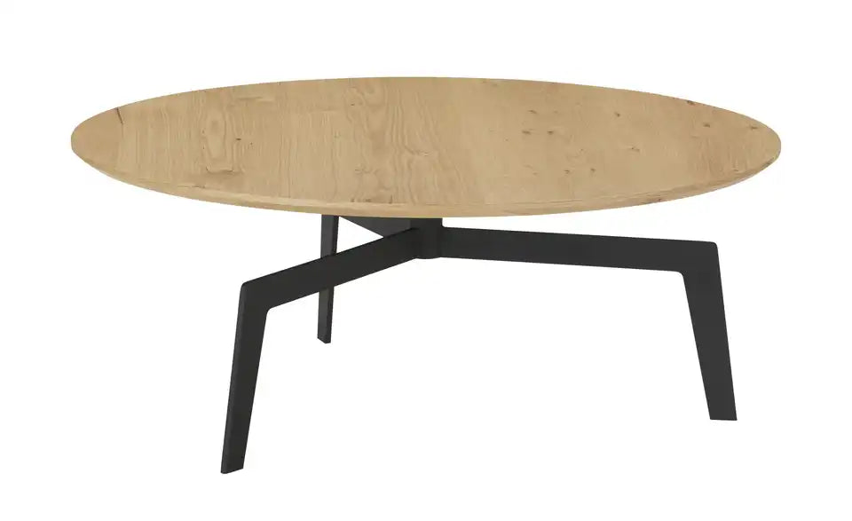 Jette Home Couchtisch Skip I Seitenansicht – Spinnenfußgestell Eisen schwarz H 40 cm – Jette Home