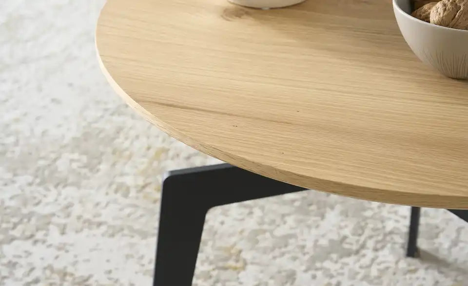 Jette Home Beistelltisch Skip II im Raum – Beistelltisch Eiche Schwarz als Wohnaccessoire – Jette Home