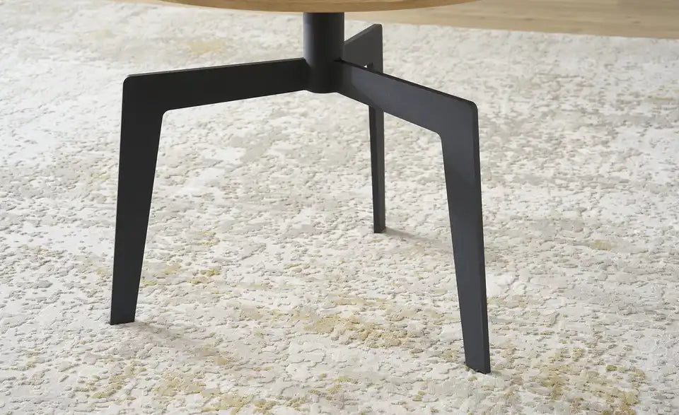 Jette Home Beistelltisch Skip II von vorne – kompakter Beistelltisch Ø 60 cm, max. 50 kg – Jette Home