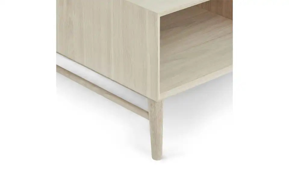 Furnhouse Couchtisch Detailansicht – Eichenfurnier Weiß-Öl, max. 15 kg – Furnhouse