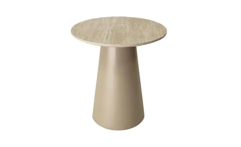 Furnhouse Couchtisch Tango Seitenansicht – Höhe 50 cm, Säulenfuß Beige – Furnhouse