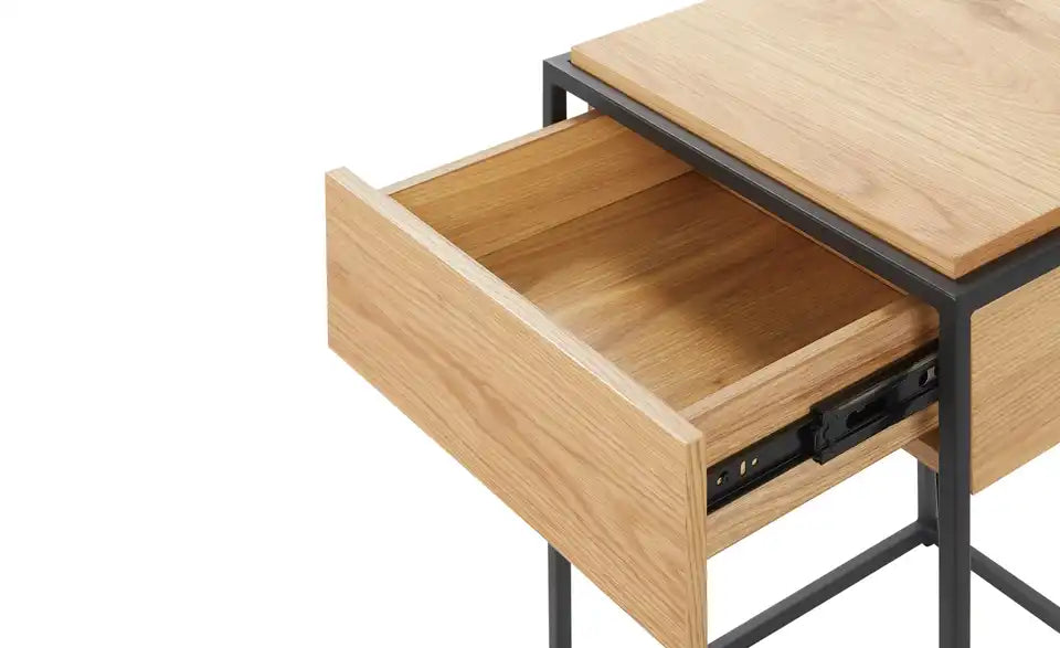 Jette Home Beistelltisch Trust Draufsicht – Tischplatte Eiche Nachbildung, 43 x 43 cm – Jette Home