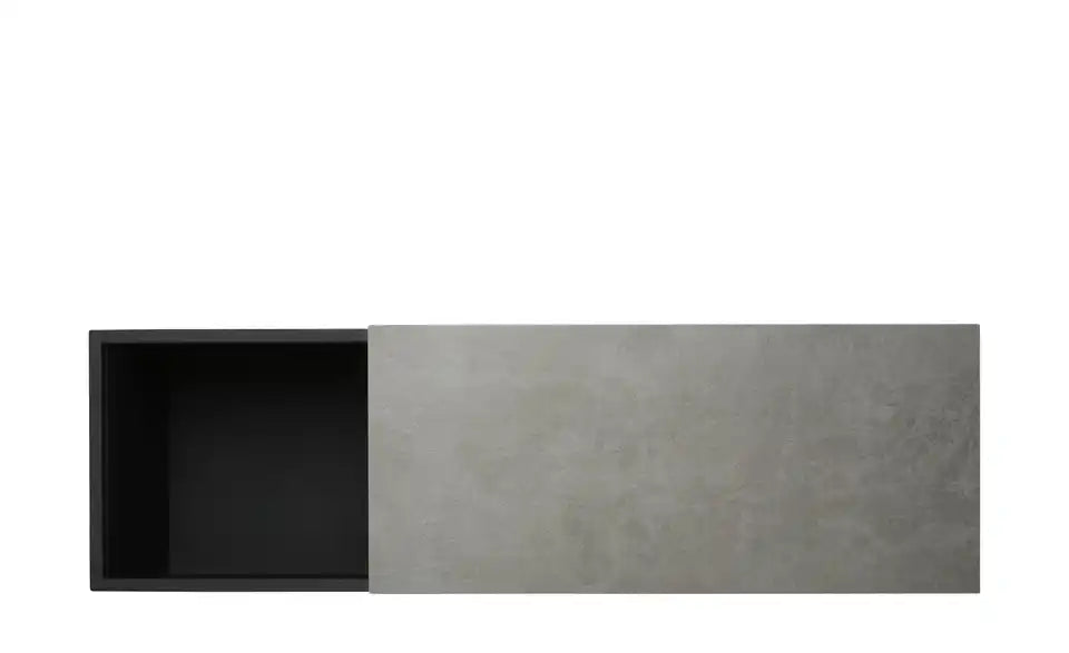 Jette Home Konsolentisch Salwa von vorne – 99,5x81x30 cm, schwarzes Metallgestell – Jette Home