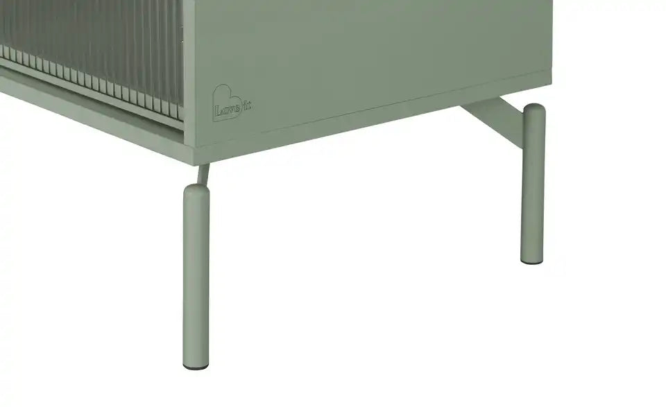 Love it TV-Lowboard Flumeri im Raum Gesamtansicht – Salbeigrün, 155x52x43 cm – Love it