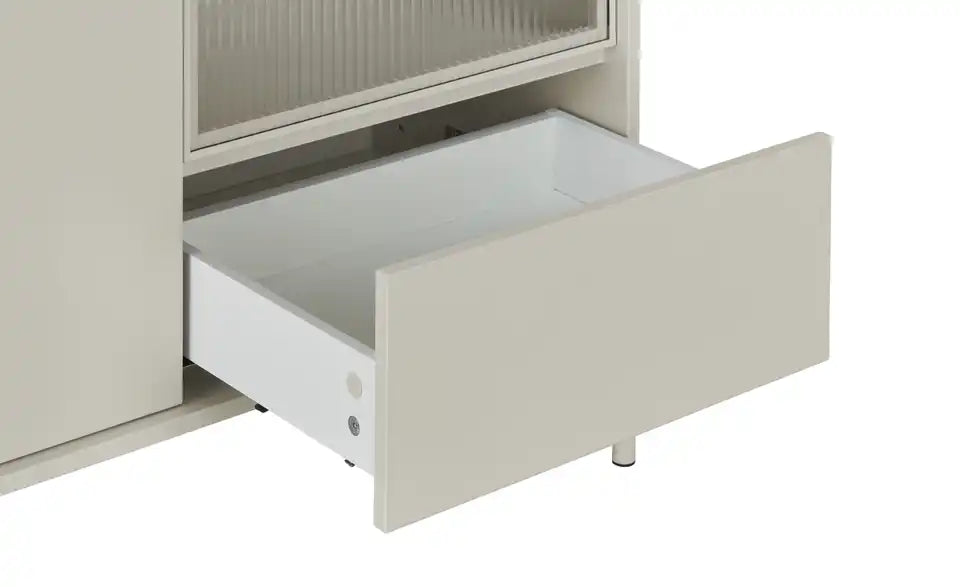 Love it Sideboard Flumeri im Raum – Metallgestell kaschmirfarben, LED-Beleuchtung – Love it