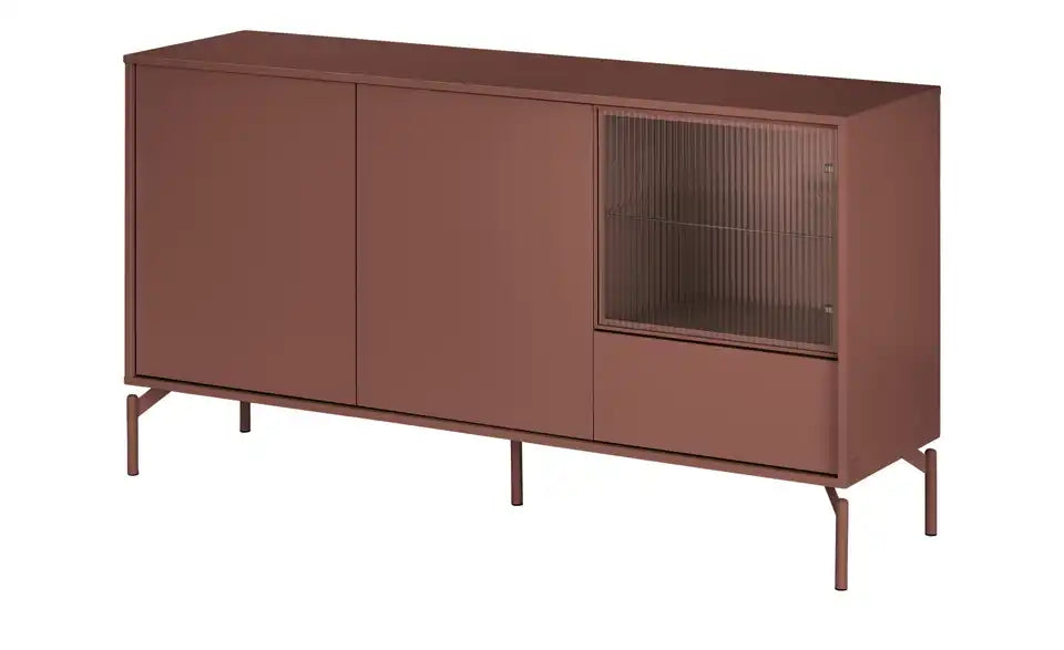 Love it Sideboard Flumeri Seitenansicht – Metallgestell Mauve beschichtet modern – Love it