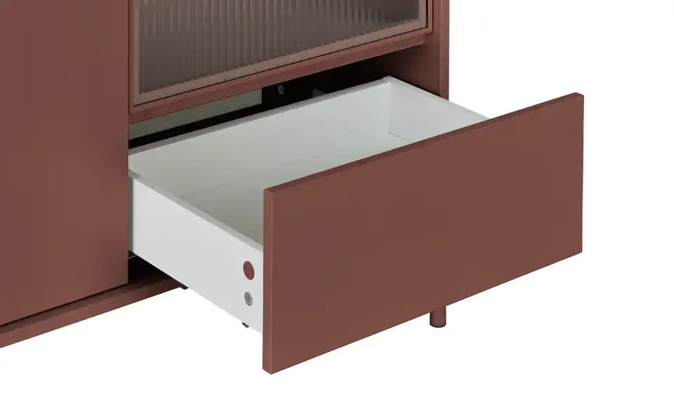 Love it Sideboard Flumeri Schräganasicht – Holzwerkstoff beschichtet Mauve zeitlos – Love it