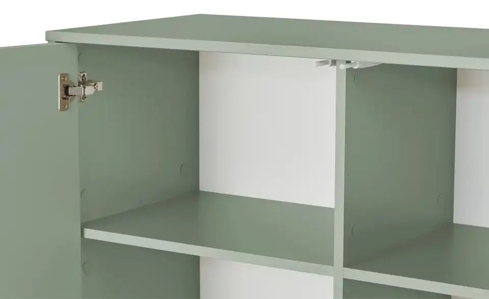 Love it Sideboard Flumeri Rückansicht – Rückwand Holzwerkstoff beschichtet, Salbeigrün – Love it