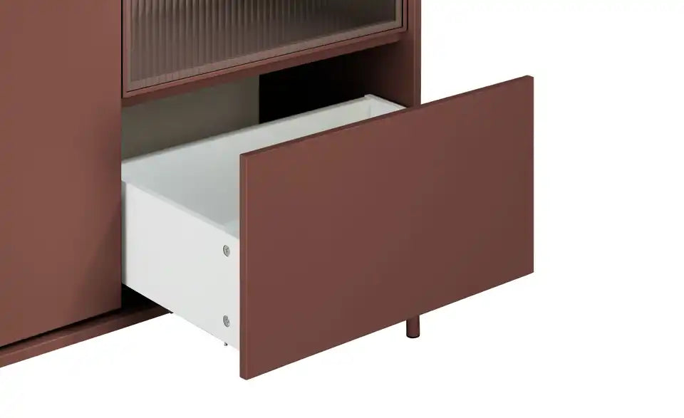Love it Highboard Flumeri Rueckenansicht – Rückwand Holzwerkstoff Mauve, Tiefe 43 cm – Love it