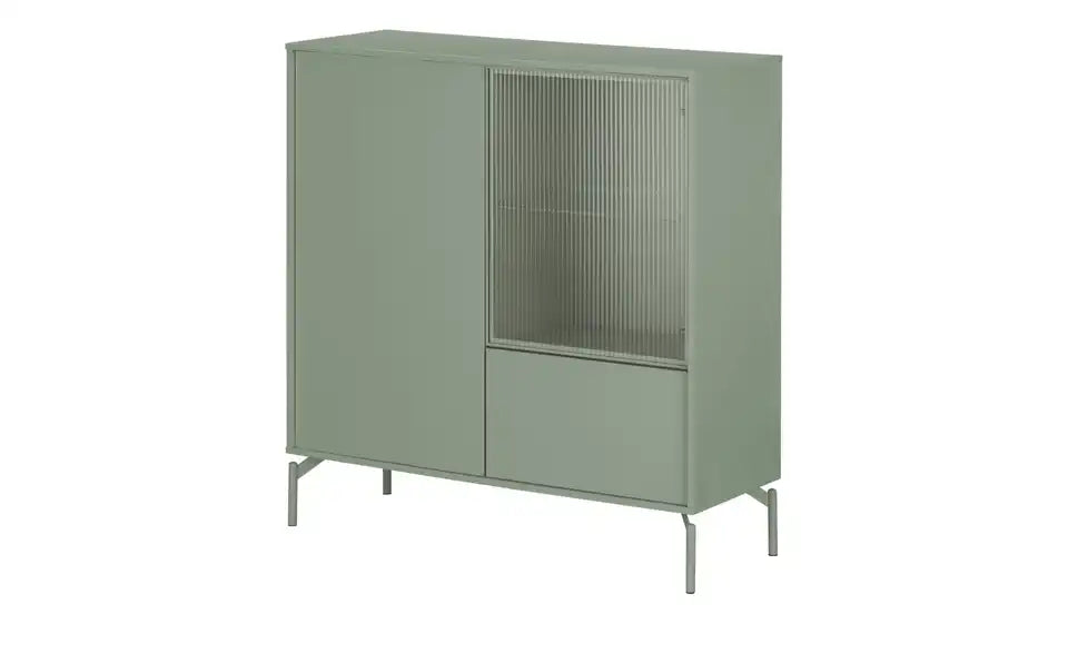 Love it Highboard Flumeri Seitenansicht – 113,5 x 118 x 43 cm, Push-to-Open – Love it