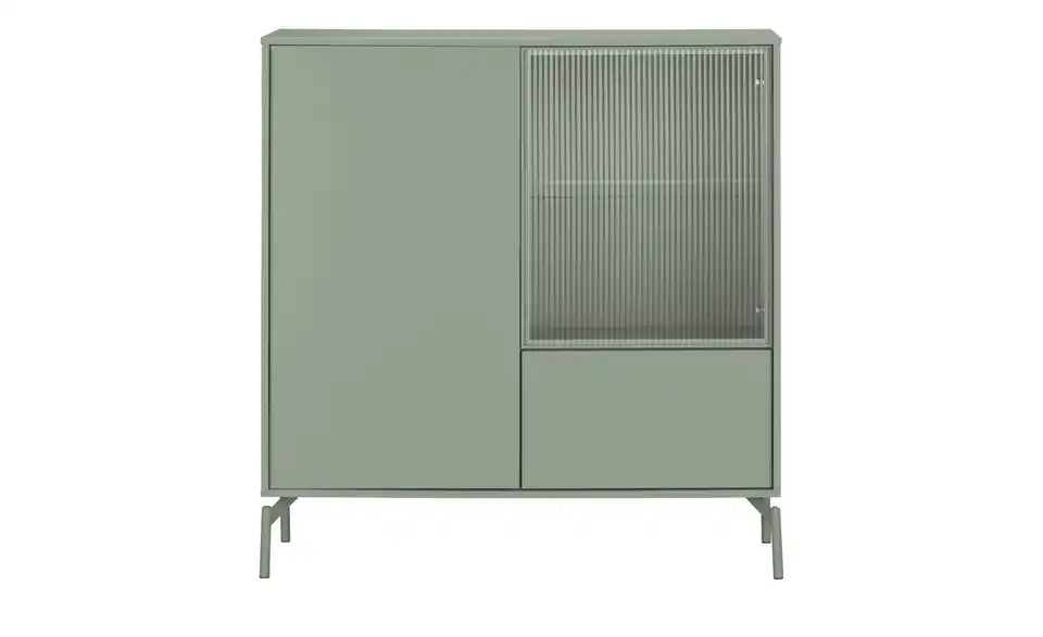 Love it Highboard Flumeri Beleuchtung an – LED-RGB Farbwechsel, Salbeigrün – Love it
