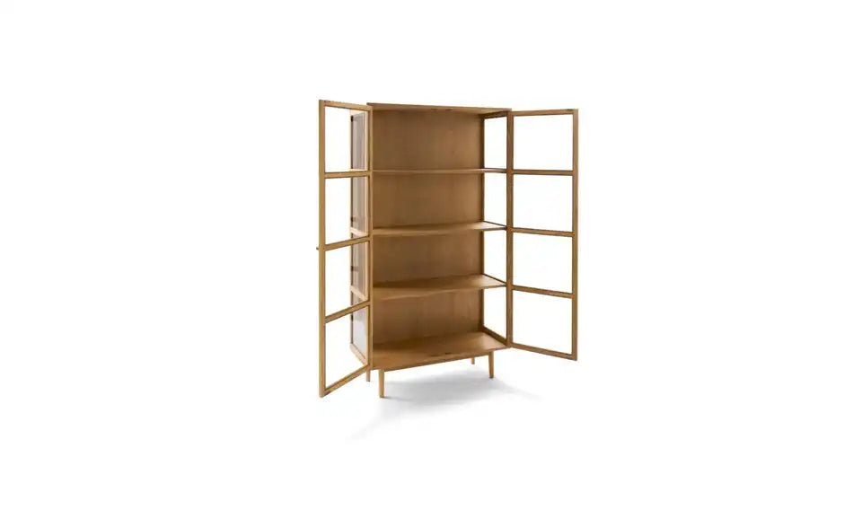 Furnhouse Vitrine Detailansicht Fuss – 4-Fußgestell Massiveiche, lackiert – Furnhouse