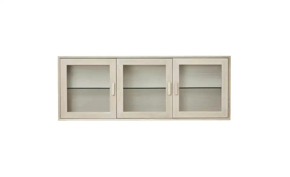 Furnhouse Hängevitrine im Raum – Wandschrank 160 cm breit, 3 Fächer – Furnhouse