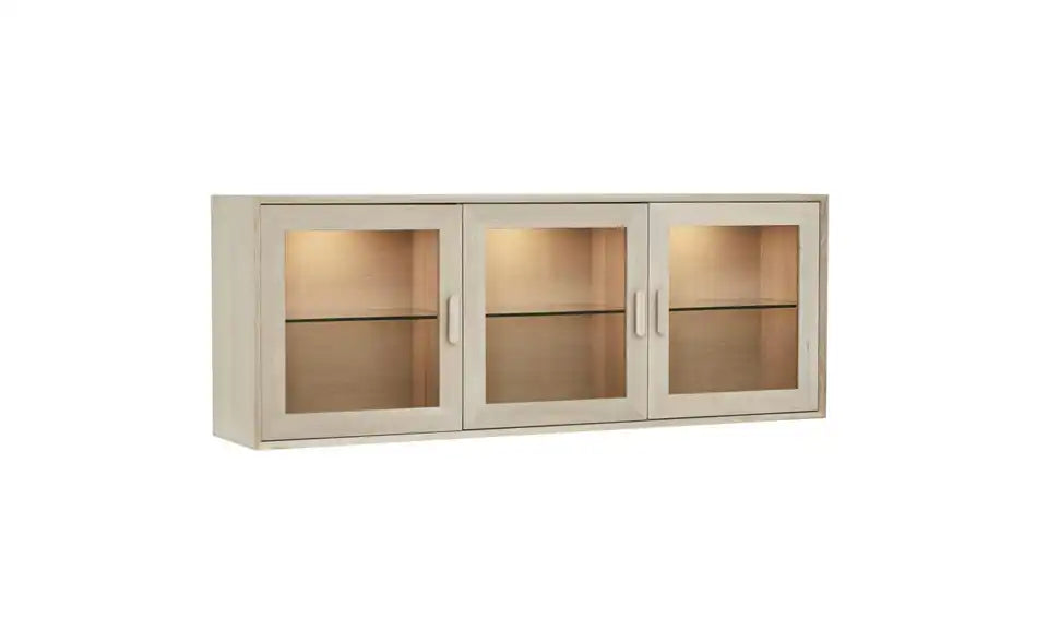 Furnhouse Hängevitrine Rückenansicht – MDF Massivholz Furnier, montiert an Wand – Furnhouse