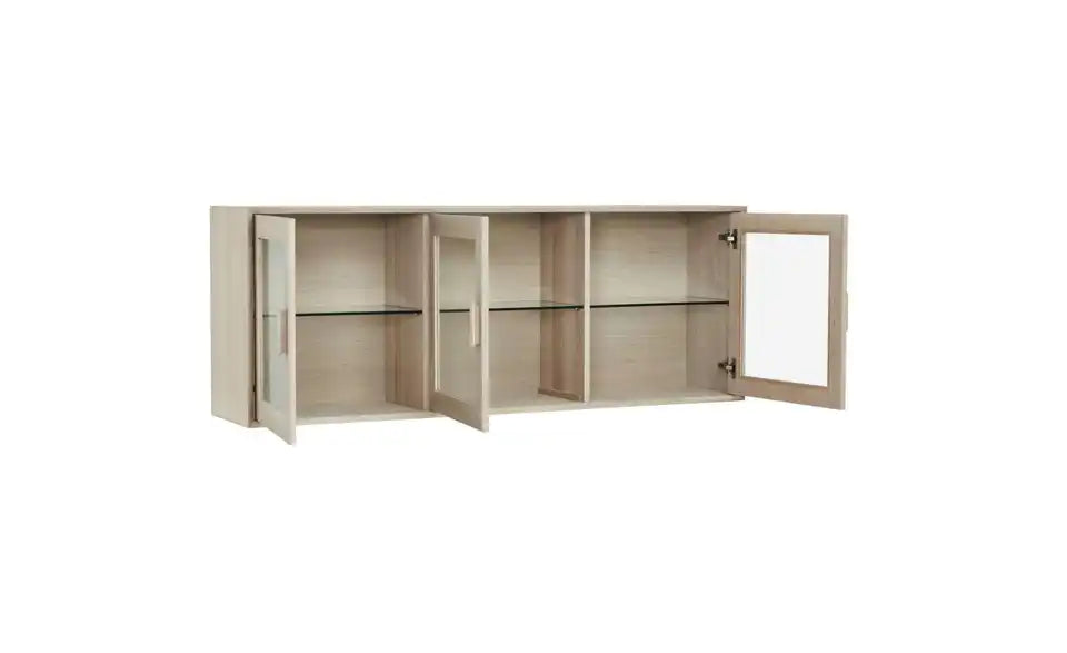 Furnhouse Hängevitrine Detailansicht Griff – Möbelgriff Eiche bianco, griffschön – Furnhouse