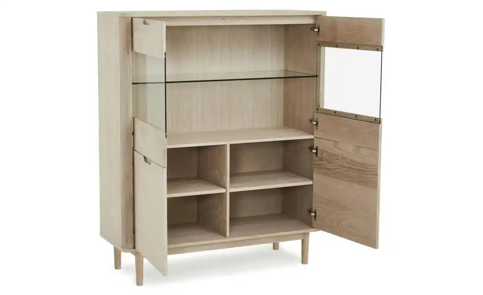 Furnhouse Highboard Rückenansicht – Holzwerkstoff Korpus, 20 cm Fußhöhe – Furnhouse