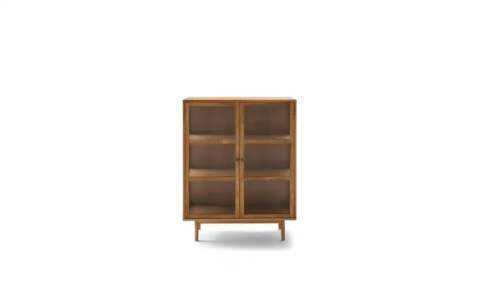 Furnhouse Highboard geöffnet – 2 Fächer mit Einlegeböden, Eiche innen – Furnhouse