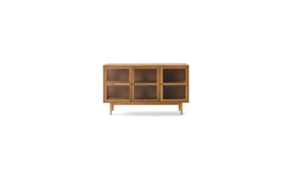 Furnhouse Sideboard Detailansicht Material – Rahmen Massiveiche, Glasfront – Furnhouse