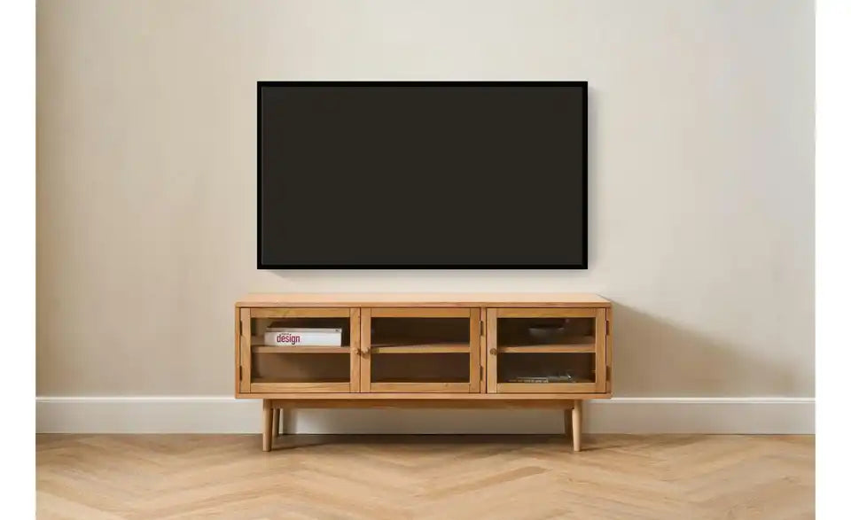 Furnhouse Lowboard Gesamtansicht – Massiveiche, 137 cm breit, SkandiModern – Furnhouse