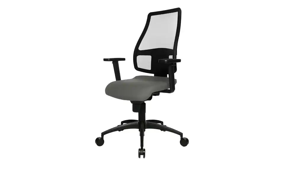 home worx Büro-Drehstuhl HWO von vorne – 3D-Armlehnen, Trevira CS Sitz – home worx