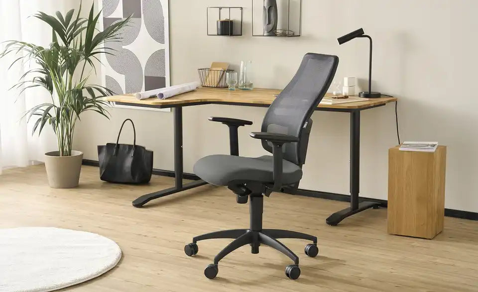 home worx Büro-Drehstuhl HWO Draufsicht – Breite 70 cm, Sitzbreite 48 cm – home worx