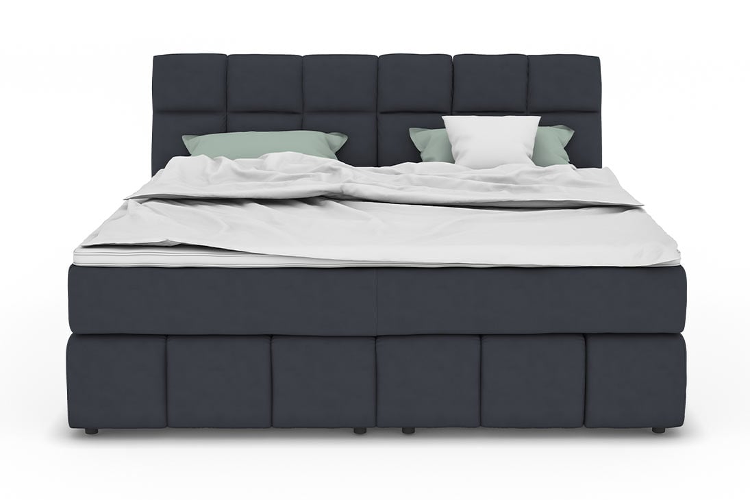 FRIZZANTE Boxspringbett Nahaufnahme Steppung – Kassettensteppung Bettrahmen, eleganter Look – LNC