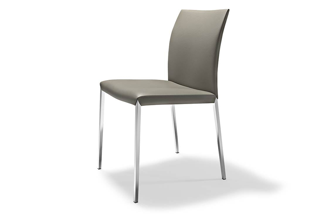 NORMA ML Stuhl von vorne – gepolsterte Sitzfläche Sitzhöhe 48 cm – Cattelan Italia