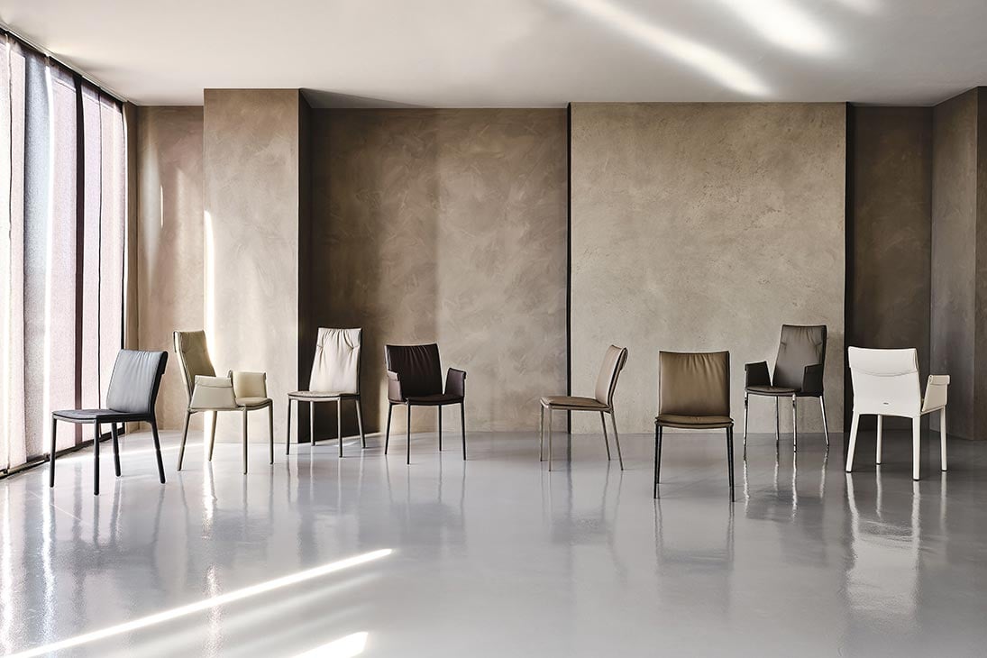 ISABEL ML Stuhl im Raum – modernes Esszimmer, Designstuhl Graphite – Cattelan Italia