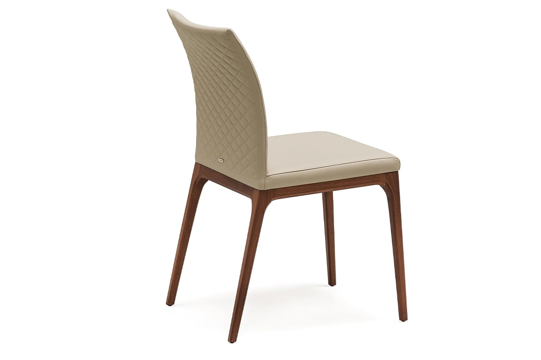 ARCADIA COUTURE Stuhl von vorne – elegantes Holzgestell, 49x57x89 cm – Cattelan Italia