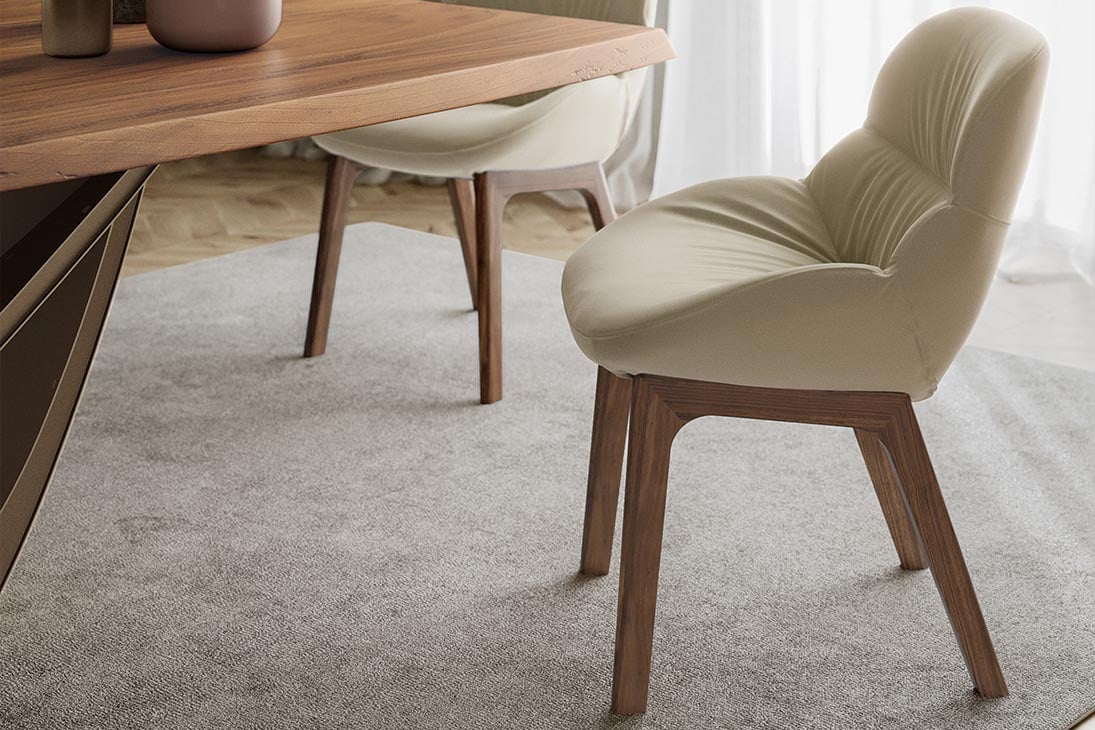 AMELIE WOOD Stuhl Ambiente – Holz und Polster, Esszimmer – Bontempi Casa
