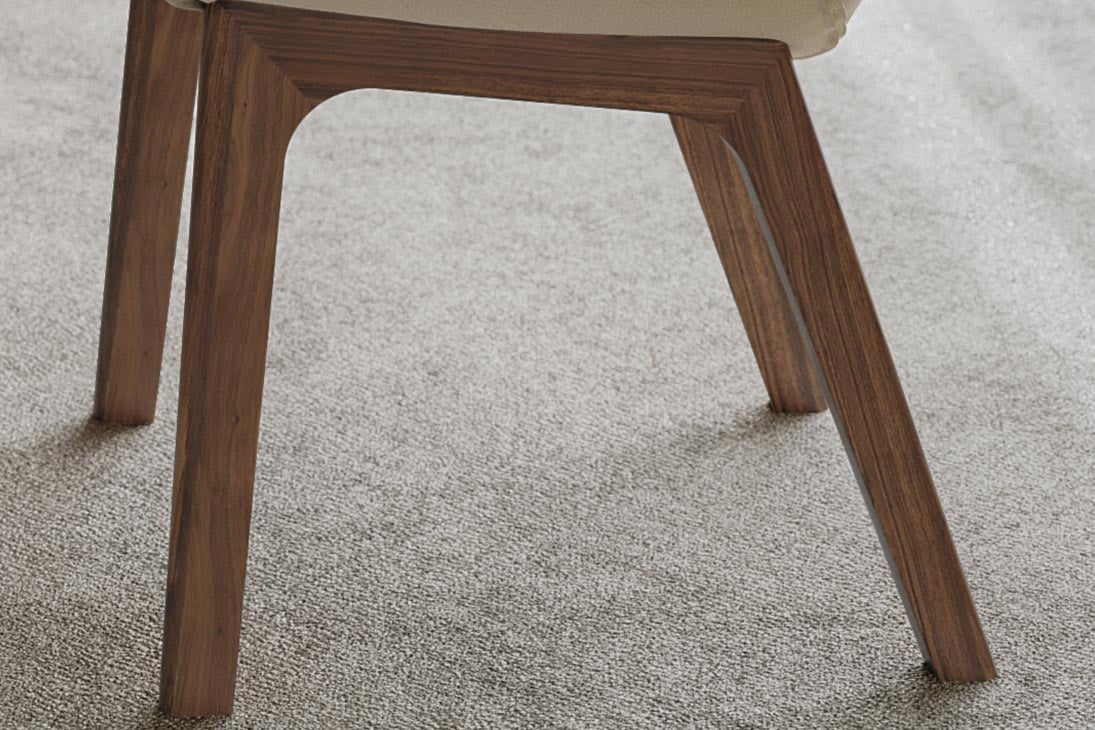 AMELIE WOOD Stuhl Perspektive – Polyester 100%, hochwertige Verarbeitung – Bontempi Casa