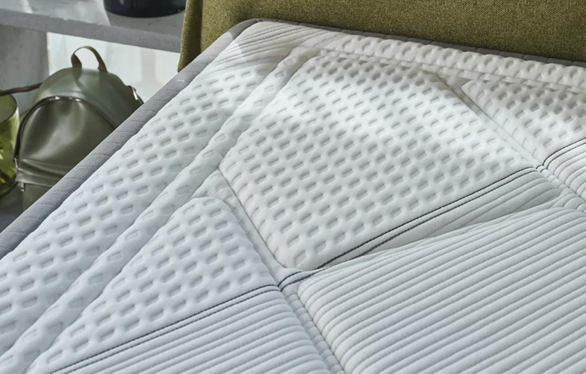 LEVANT Matratze Detailansicht Bezug – Viskose Samtbordüre elegantes Design – Dorelan