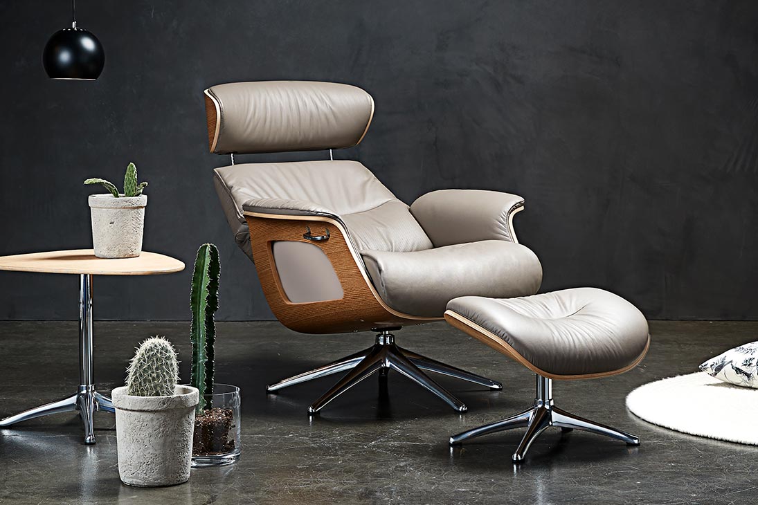 VERENA Relaxkombi Hocker Nahaufnahme – passender Hocker, Polyester-Bezug – LNC