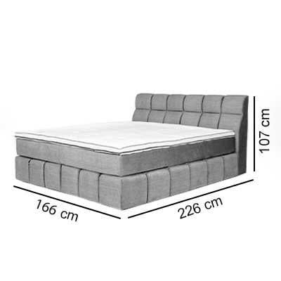 FRIZZANTE Boxspringbett Matratze Detail – 7-Zonen-Taschenfederkern, Schaumabdeckung – LNC