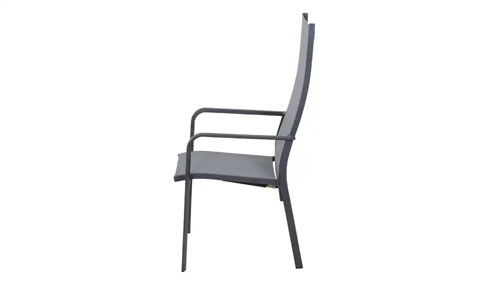 Siena Garden Dining Move Sessel Carlton Nahaufnahme Bezug – Schwarz/Grau Gewebe, 100% Polyester – Siena Garden