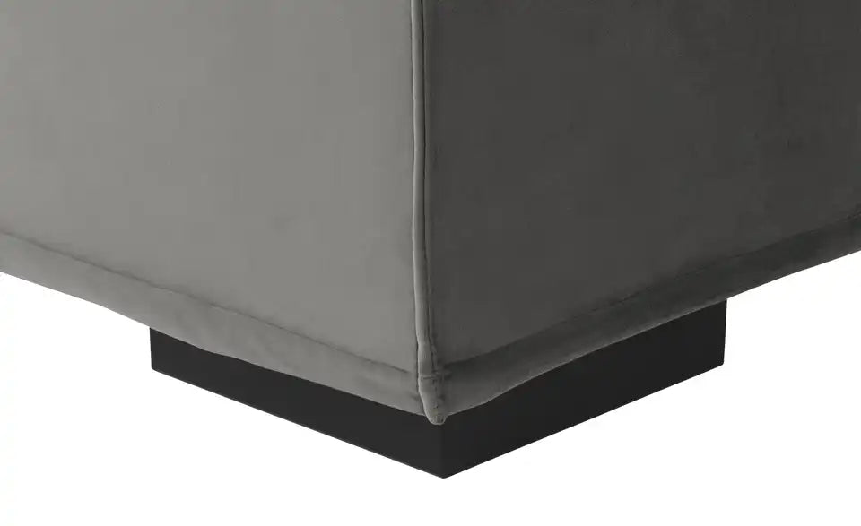Boxi Urban Boxspringbett Schrägsicht Fuß – schwarze Kunststofffüße, Höhe 3 cm – Boxi