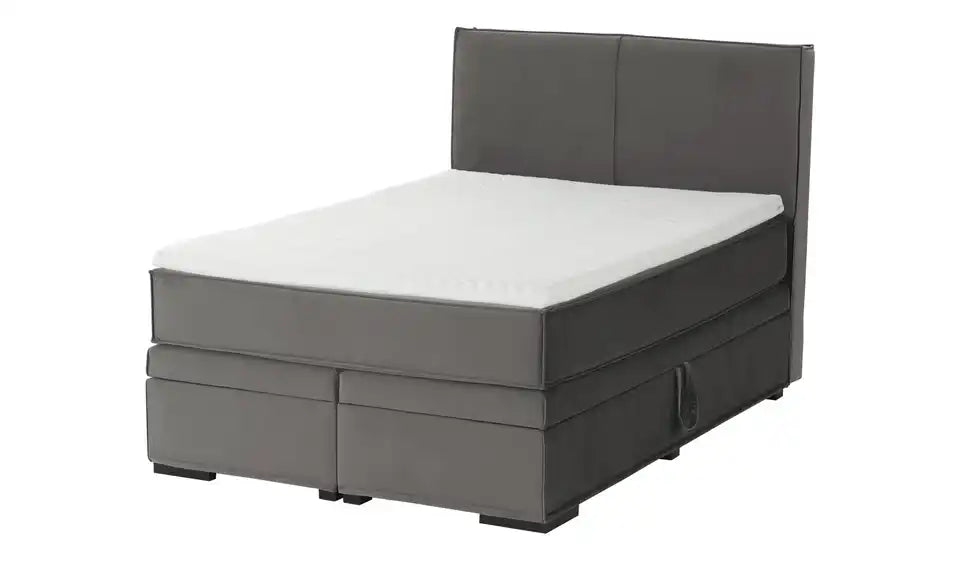Boxi Urban Boxspringbett Seitenansicht – Kopfteilhöhe 125 cm, voluminös gepolstert – Boxi