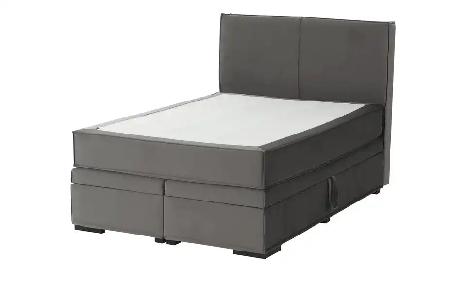 Boxi Urban Boxspringbett Detailansicht Kopfteil – Längssteppung, Holzwerkstoff gepolstert – Boxi