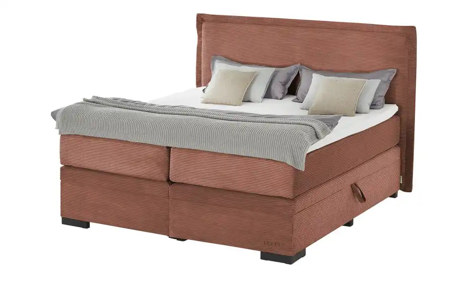 Jette Home Boxspringbett Adapt Kopfteil – Keder, Ribcord-Bezug, Jette-Logo – Jette Home
