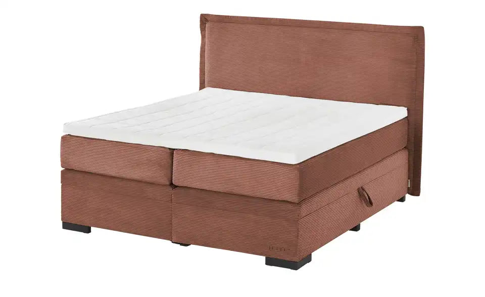 Jette Home Boxspringbett Adapt Seitenansicht – Liegehöhe 63 cm, Füße Schwarz – Jette Home