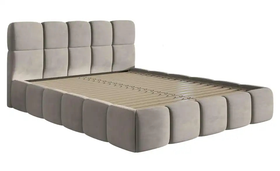 Selsey Polsterbett Cloudy im Raum – modernes Polsterbett mit Lattenrost, ohne Bettkasten – Selsey