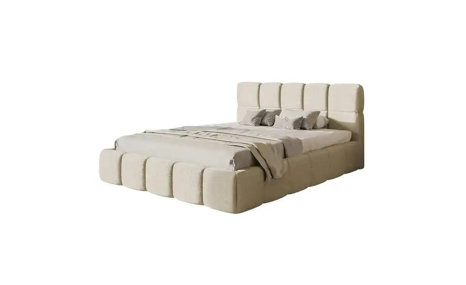 Selsey Polsterbett Cloudy von vorne – modernes Polsterbett mit Federholzrahmen – Selsey