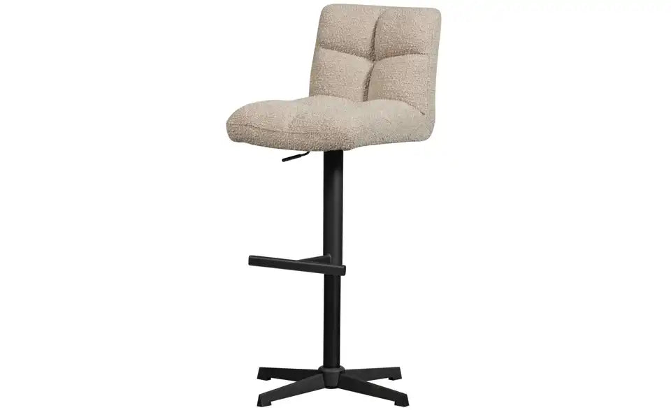 WOOOD Barstuhl Vinny 2er-Set Schräganischt – Industrial-Skandi, 4er Kreuzgestell – WOOOD