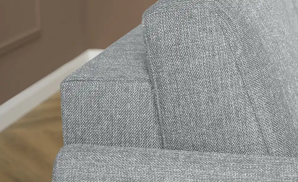 Betty Schlafsofa Betty Nahaufnahme Kissen – Rückenpolster Flachgewebe hellgrau, zeitlos – Betty