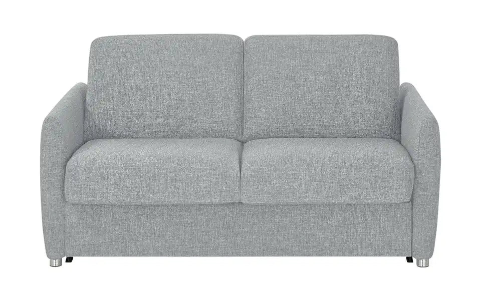 Betty Schlafsofa Betty von vorne – Flachgewebe 100% Polyester, Hellgrau, zeitlos – Betty